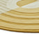 Organic floor rug - Fano Girare Ochre Yellow