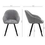 Swivel Chair - Olof Dark Grey
