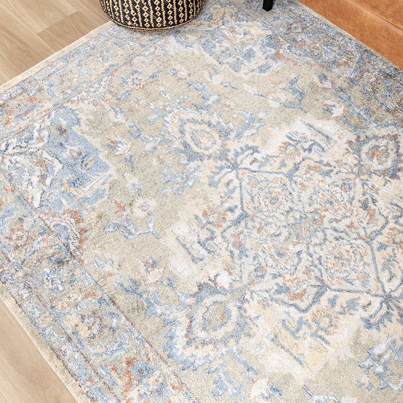 Washable Rug - Nova Medallion Green