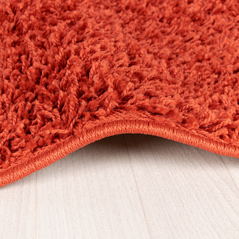 High Pile Rug - Solid Red