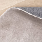 Round Washable Viscose Rug - Vive Grey