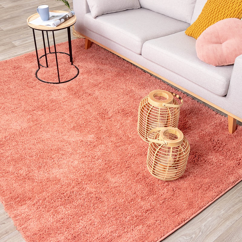 High Pile Rug - Lofty Peach Pink