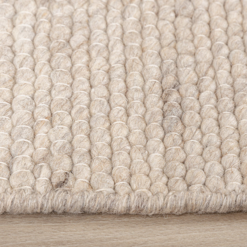 Oval Wool Rug - Feline White/Blended