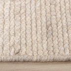 Oval Wool Rug - Feline White/Blended