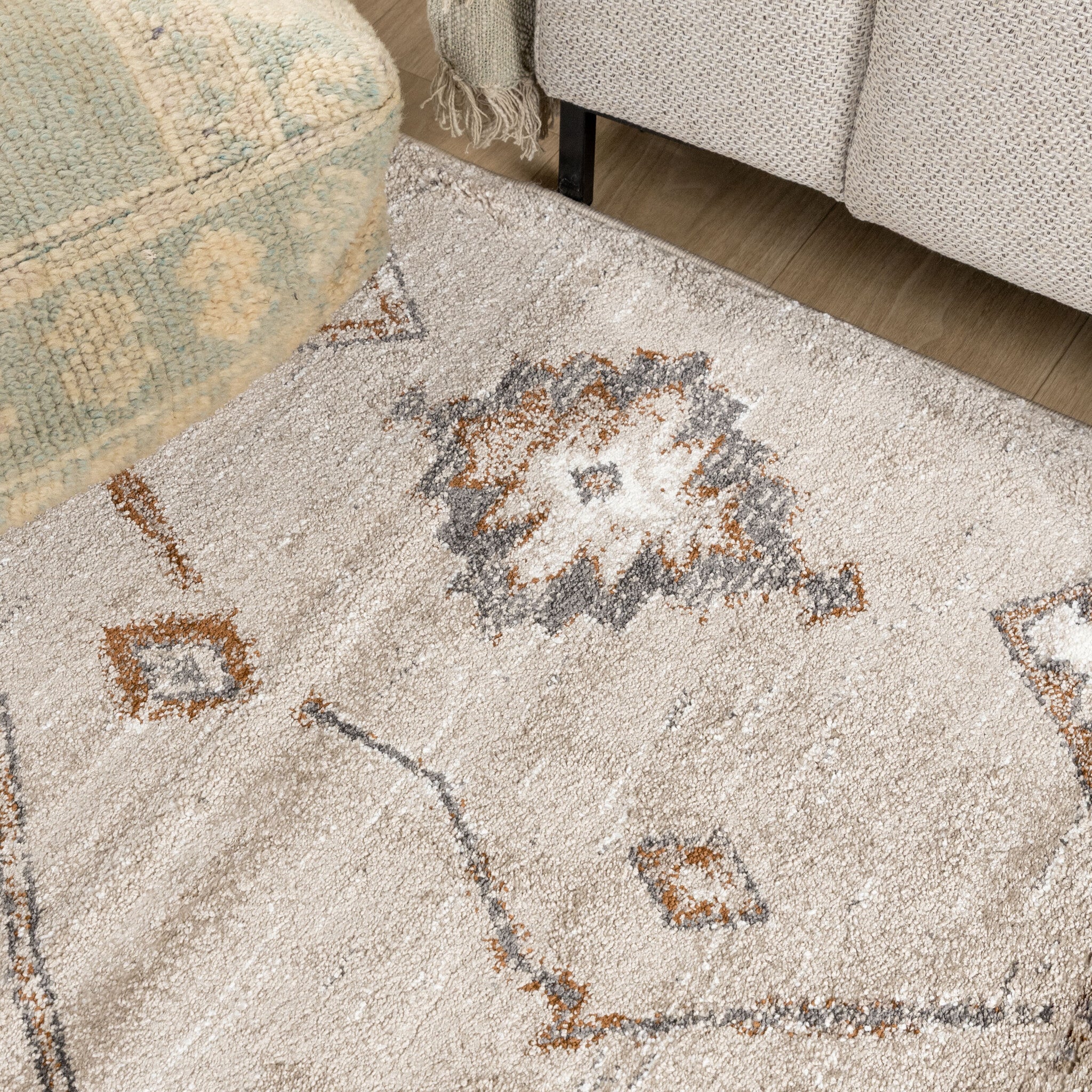 High pile rug - Blend Aztec Beige
