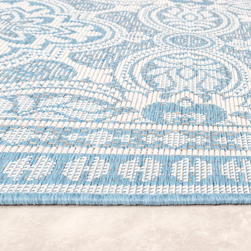 Outdoor Rug - Summer Oriental Light Blue