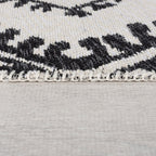 Geometric floor rug - Decio Alix Black/White