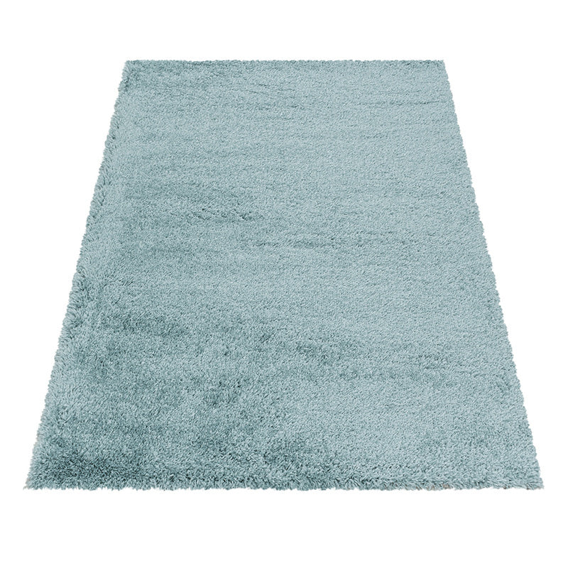 High-Pile Floor Rug - Fuzzy Light Blue