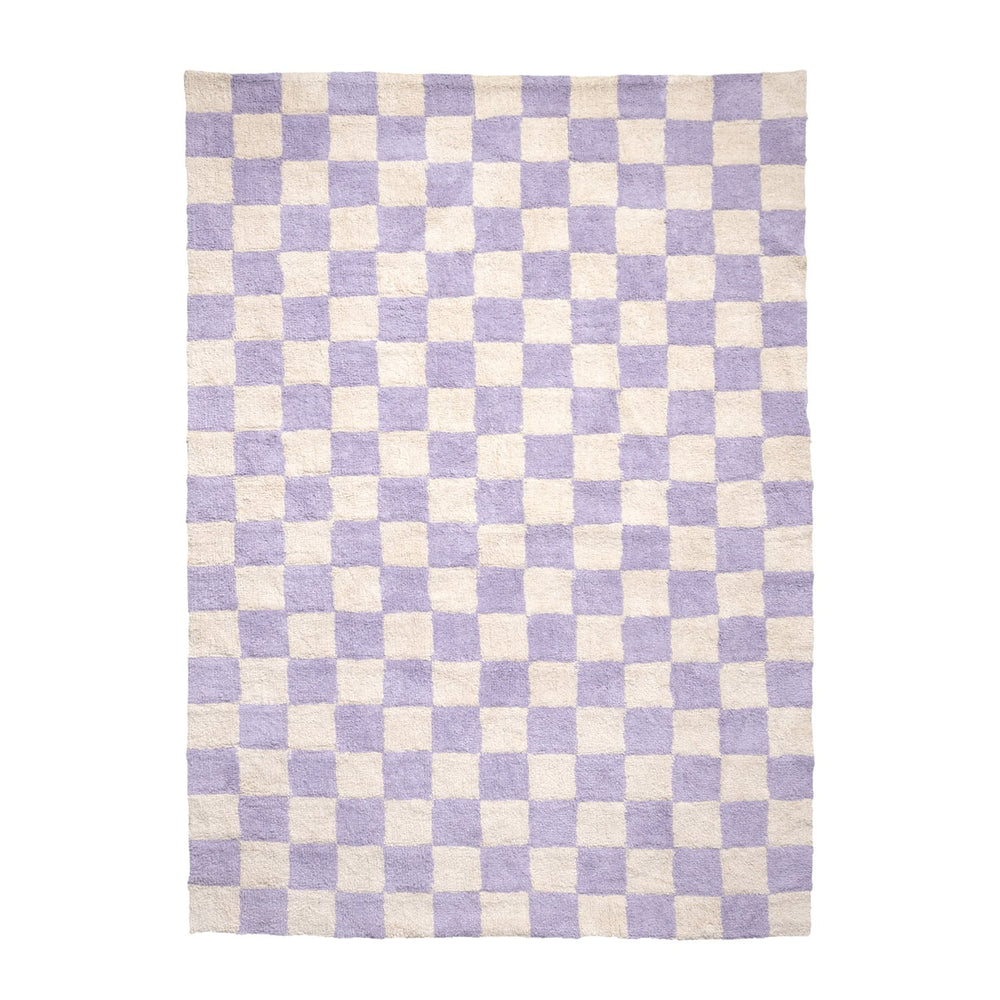 Retro Rug - Gambit Lilac/White