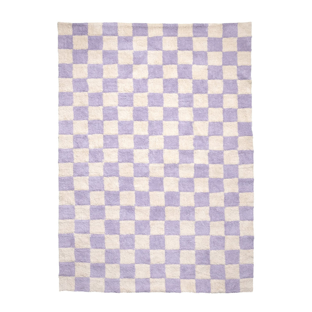 Retro Rug - Gambit Lilac/White