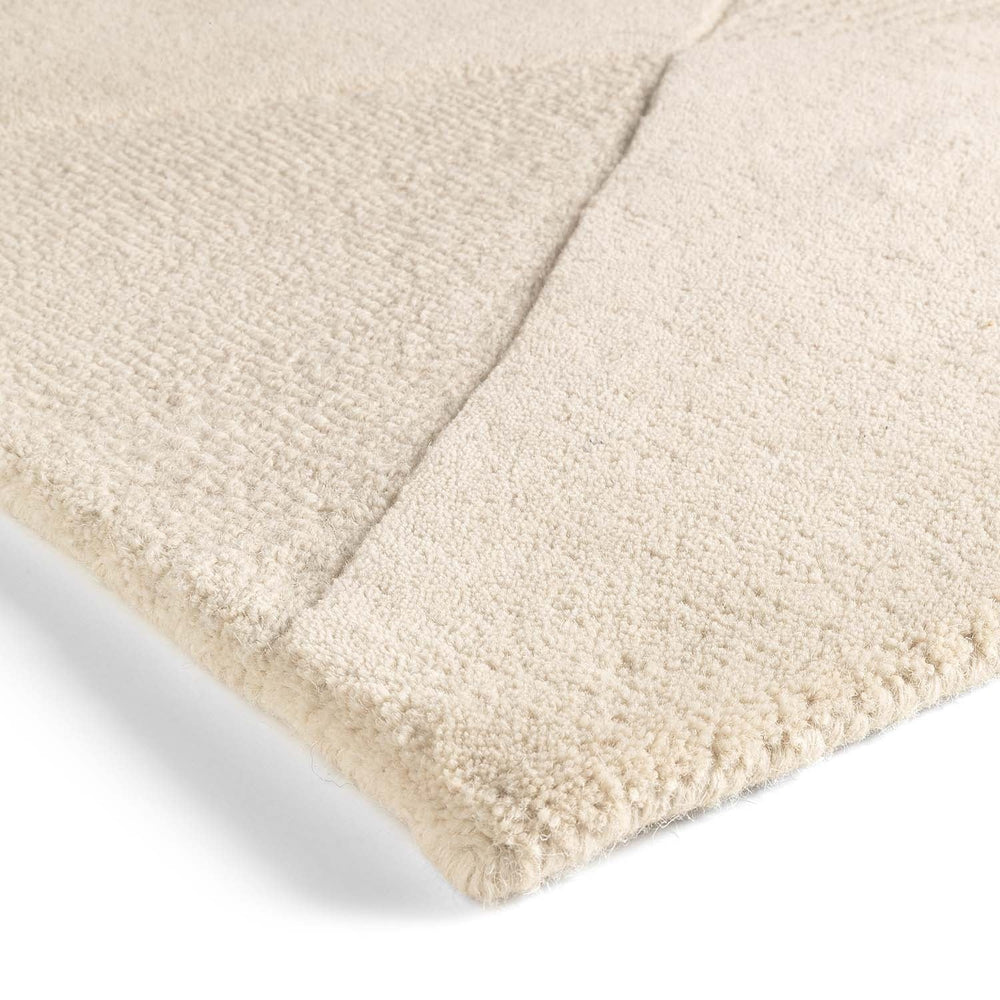 Modern wool floor rug - Fusion Cream 110