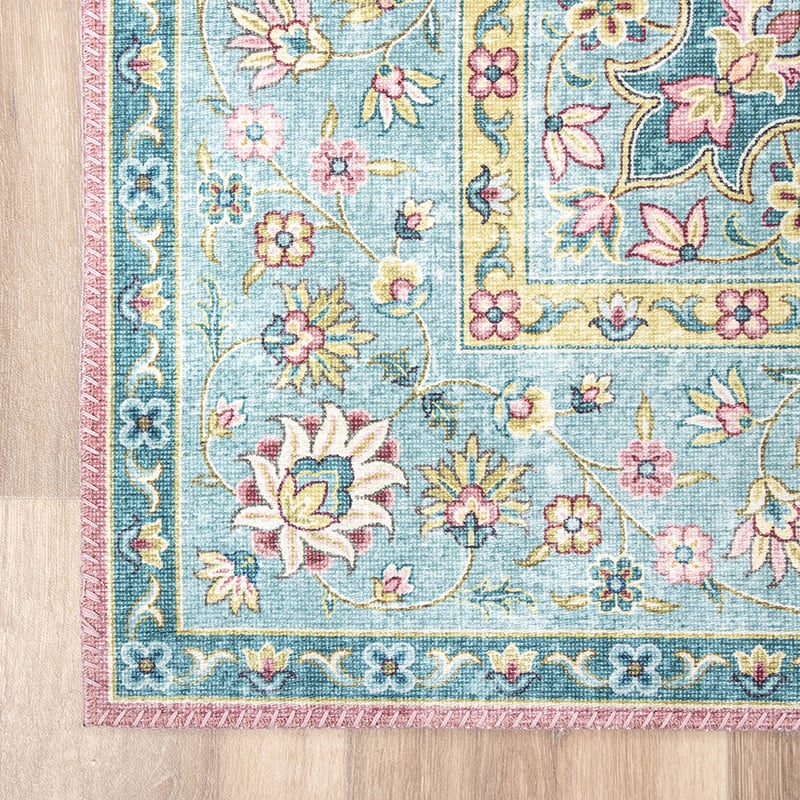 Vintage Rug - Lily Medallion Light Blue
