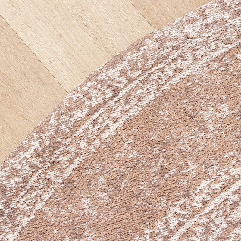 Round Vintage Rug - Admire Taupe