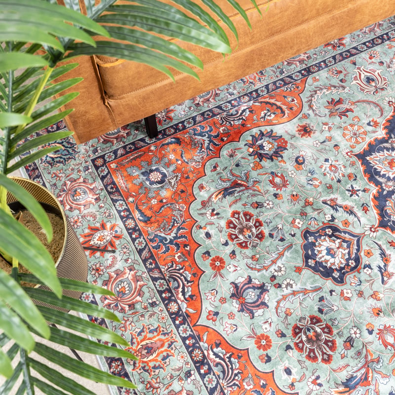 Vintage Rug - Imagine Medallion Green