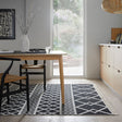 Geometric Floor Rug - Decio Teo Black/White
