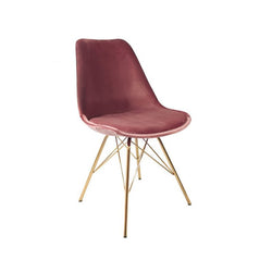 Chair Velvet Pink - Gold frame