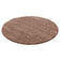 Round High Pile Rug - Solid Taupe