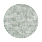 Round Viscose Rug - Pearl Mint Green