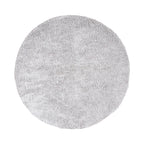 Round High Pile Rug - Lofty Light Grey