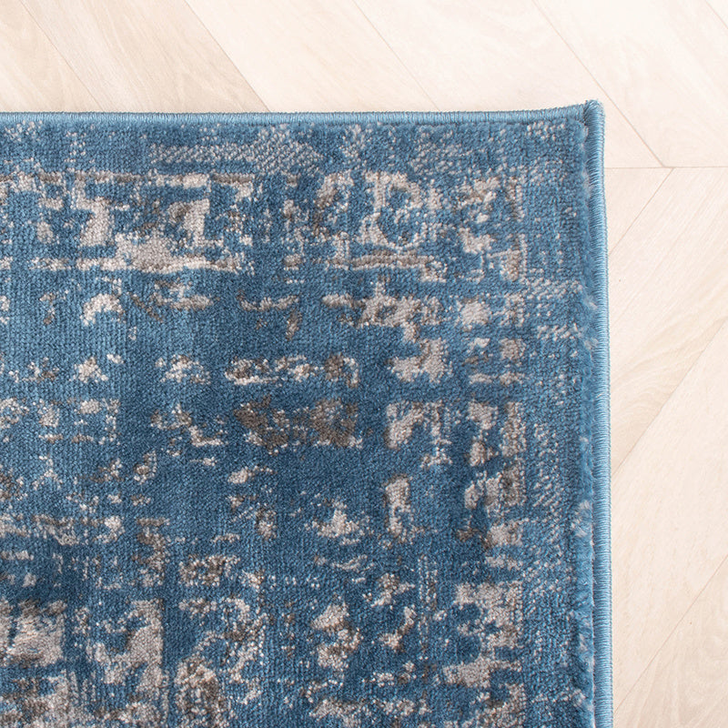 Vintage Rug - Deep Medallion Blue