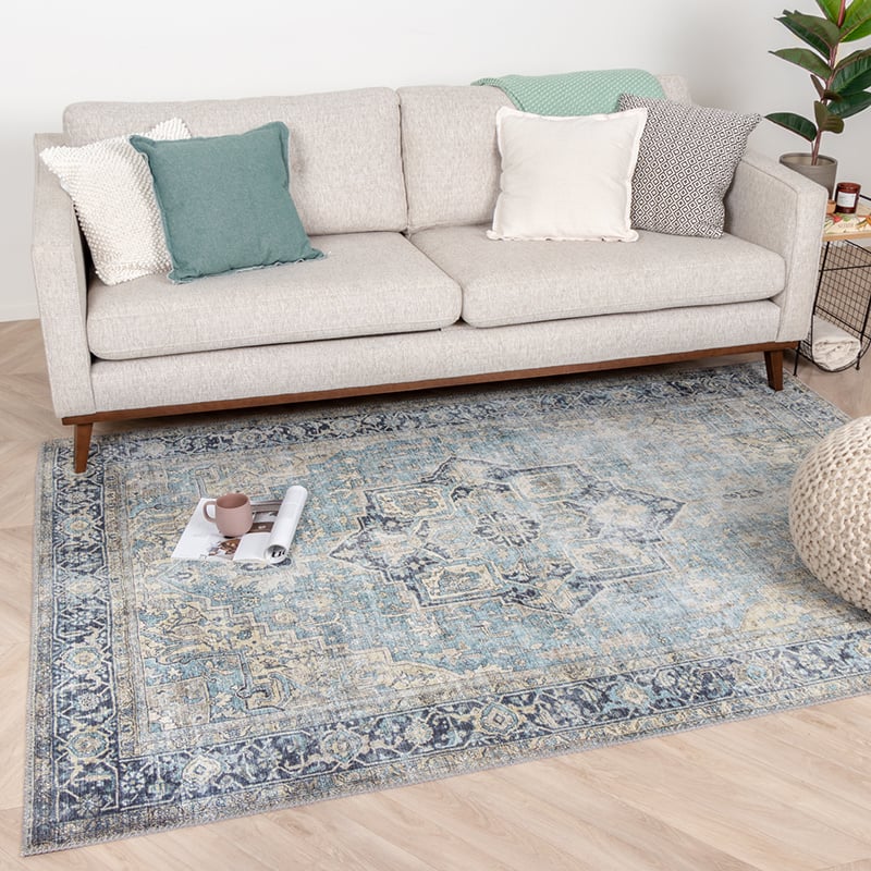 Vintage Rug - Lugan Light Blue