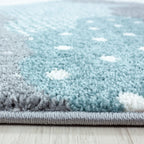 Children's Area Rug - Bambi Clouds Blue