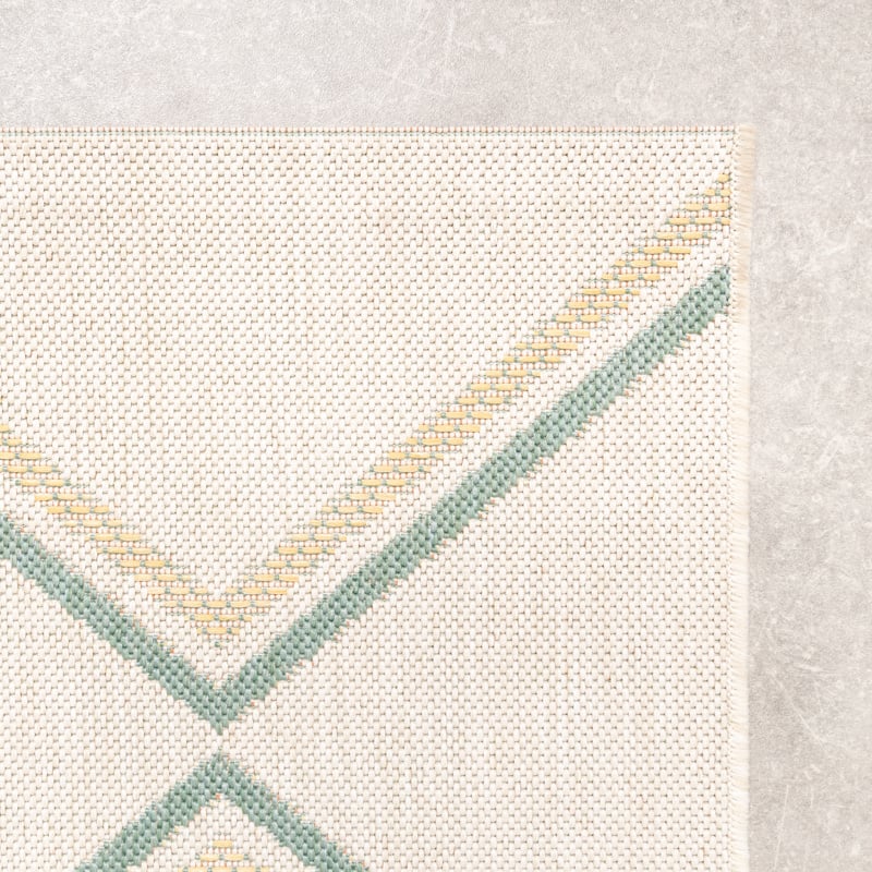 Modern Outdoor Rug - Playa Pattern Cream