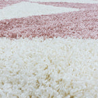 High-pile floor rug - Tuggy Pink