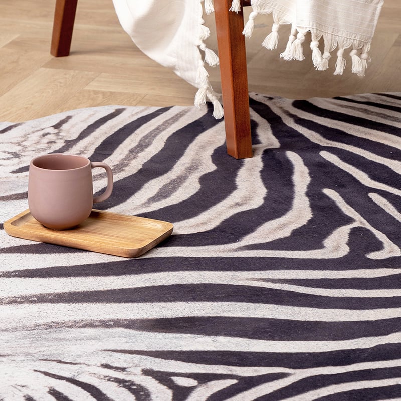 Zebra Rug - Bovine Black/White