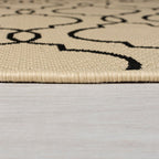 Retro balcony rug - Floreno Milan Beige/Black