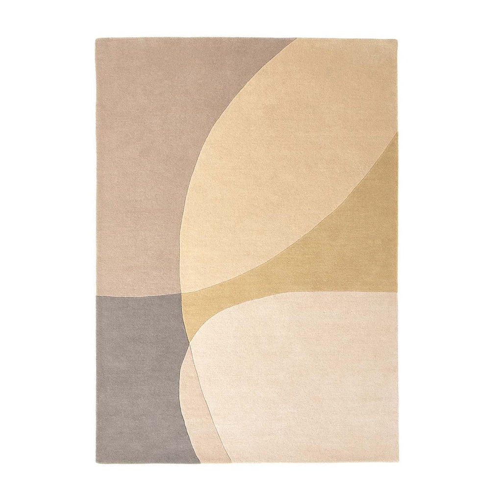 Wool floor rug - Shades Cream/Beige 020