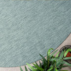 Round Outdoor Rug - Costa Turquoise