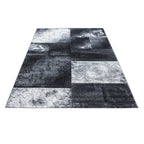 Modern floor rug - Tetris Grey 1710