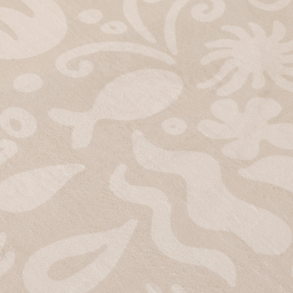 Round washable play mat - Flo Beige