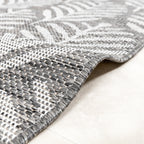 Outdoor Rug - Summer Leaves Grey