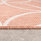 Geometric Outdoor Rug – Faro Ripple Pink