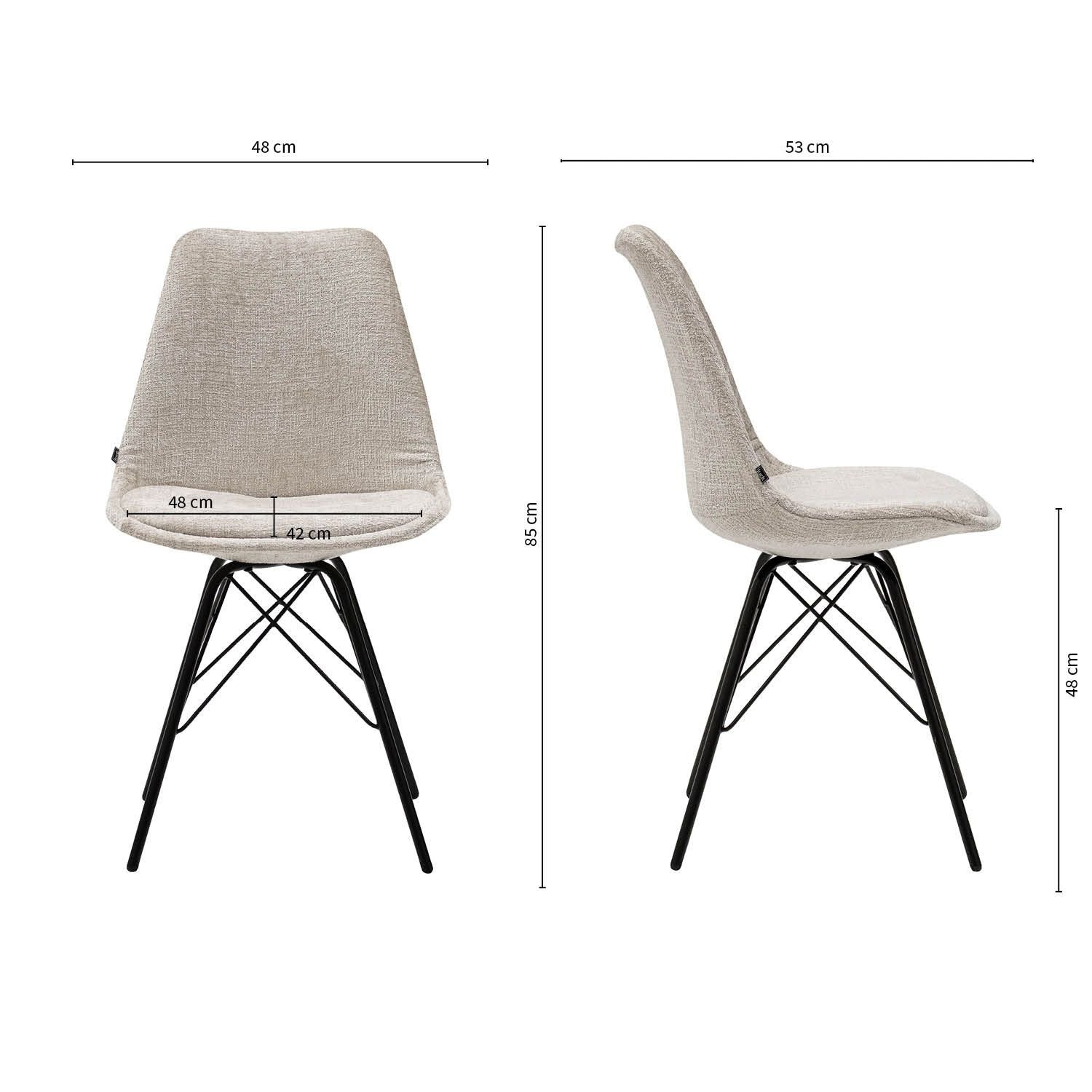 Dining Chair - Bren Ecru