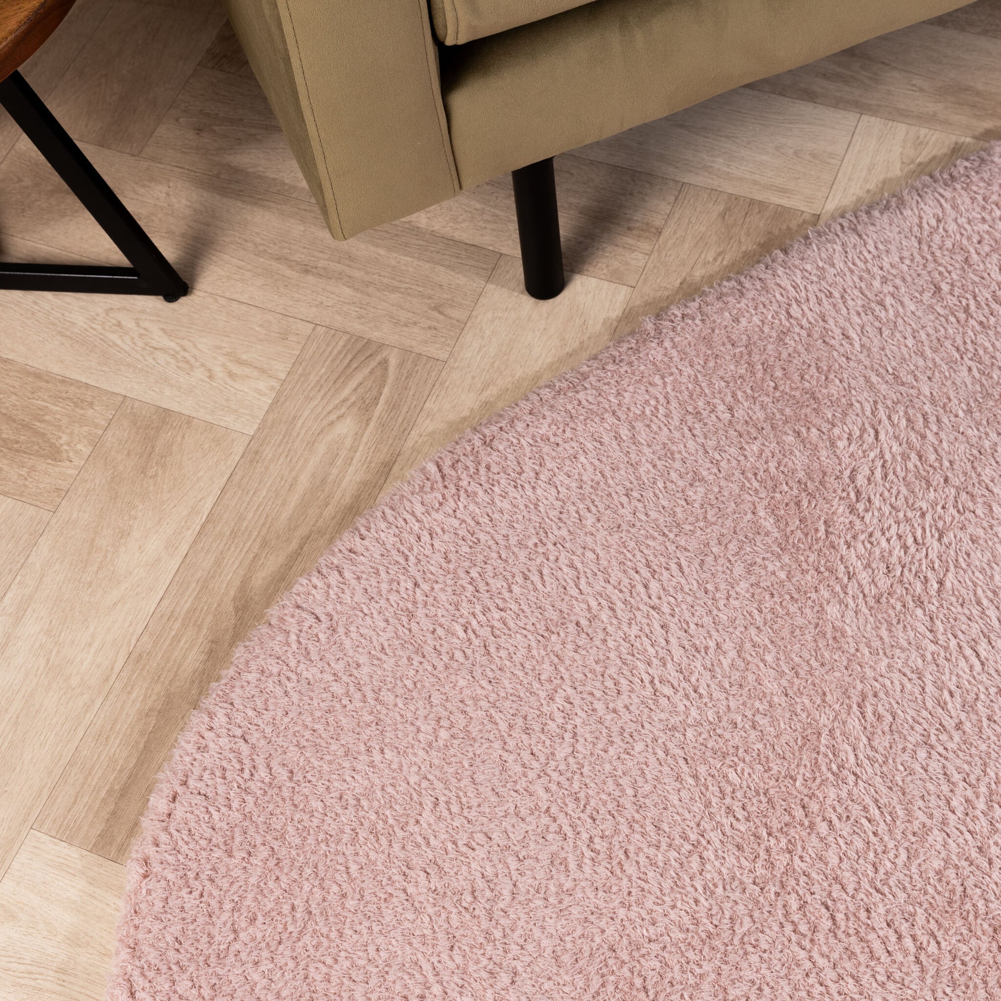 Soft organic rug - Teddy Pink