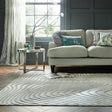 Graphic Floor Rug - Patno Channel Silver