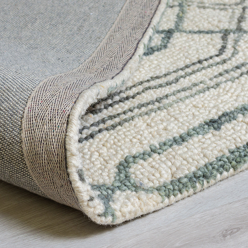 Modern floor rug - Nappo Piedro Cream/Grey