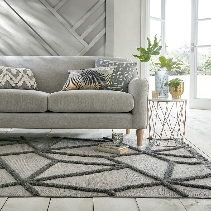 Scandinavian floor rug - Yaso Safi Gray