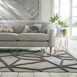Scandinavian floor rug - Yaso Safi Gray