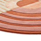 Organic floor rug - Fano Girare Red