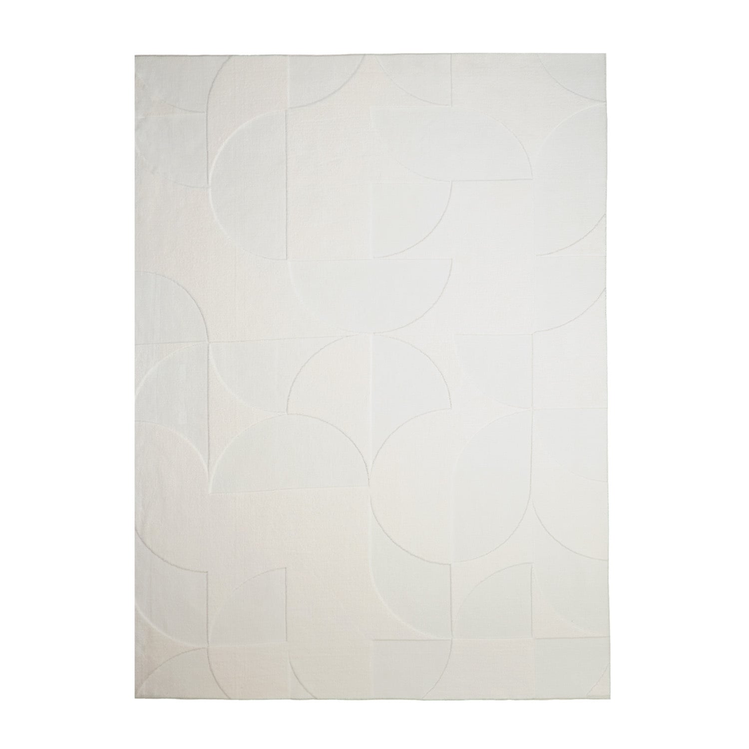 Scandinavian Rug - Charm Circles White