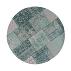 Round Patchwork Rug - Dreams Mint