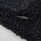 Round high-pile floor rug - Sade Anthracite