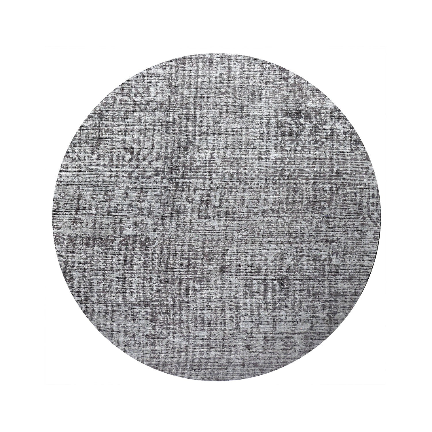 Round Wool Rug - Mathis Grey