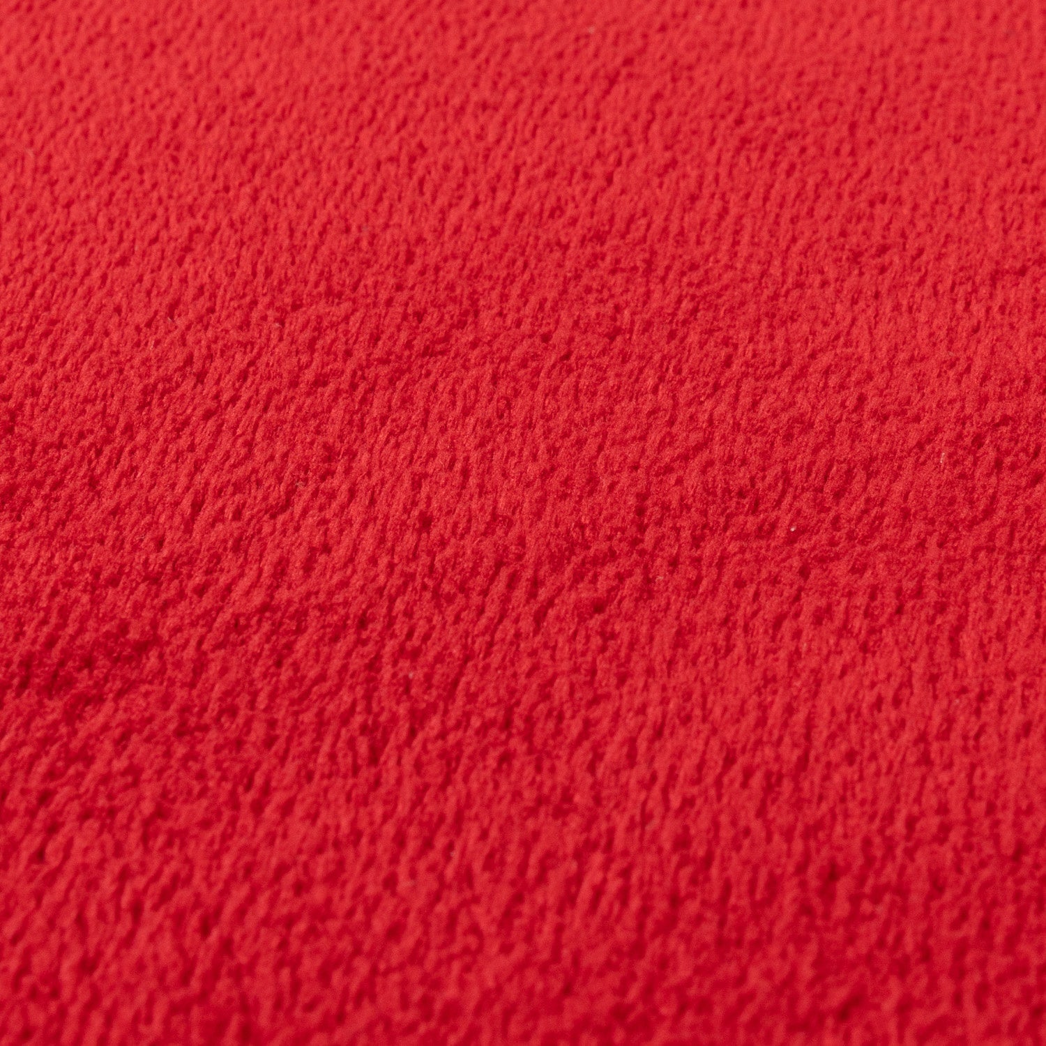 Round Washable Rug - Vivid Red