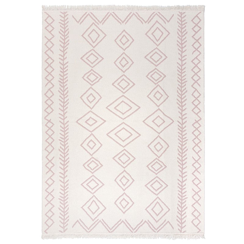 Geometric floor rug - Decio Edie Pink