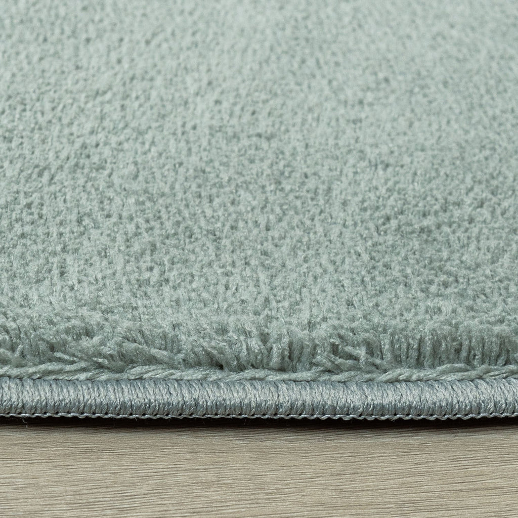 Round Washable Rug - Vivid Green